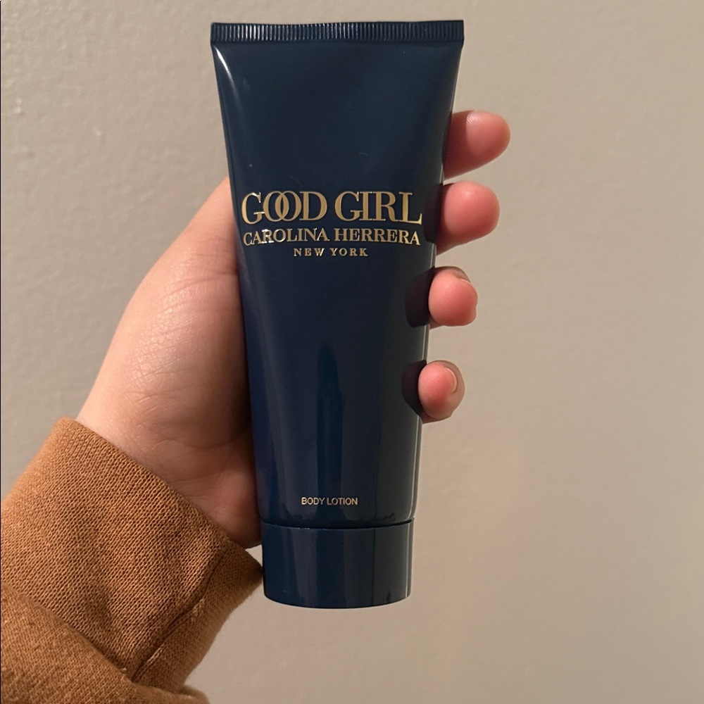 Carolina Herrera Deep Blue Tube with Gold Accents